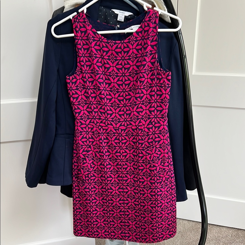 Diane von Furstenberg Pink Patterned Dress Size 0 - Picture 8 of 8